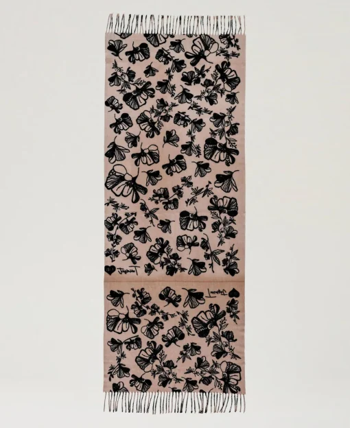 Stola Aus Tuch Mit Blumen