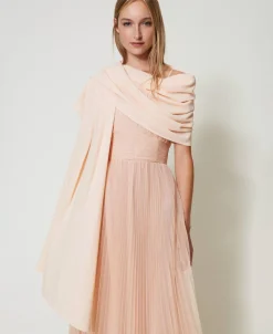 Stola Aus Zweilagigem Georgette