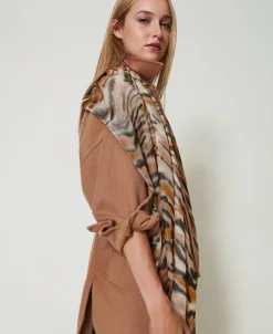 Stola Mit Animalprint