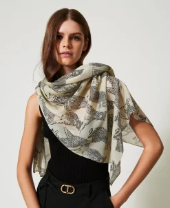 Stola Mit Jaguarprint