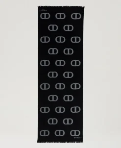 Stola Mit „Oval T“-Dessin In Fil-Coupé-Verarbeitung