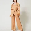 Straight-Leg-Hose Aus Satin