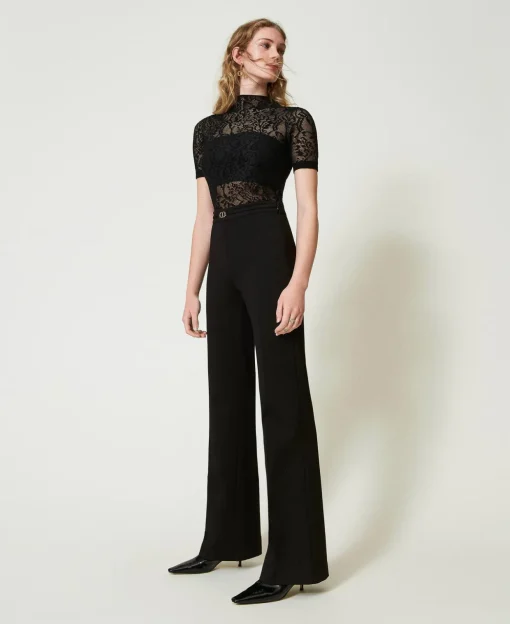 Straight-Leg-Hose Mit „Oval T“-Gürtel