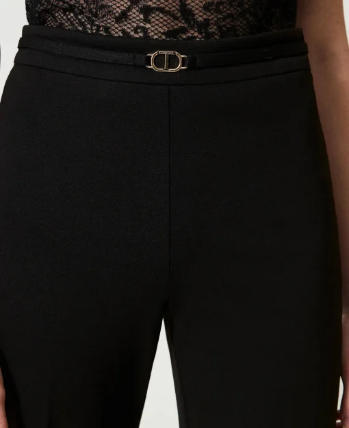 Straight-Leg-Hose Mit „Oval T“-Gürtel