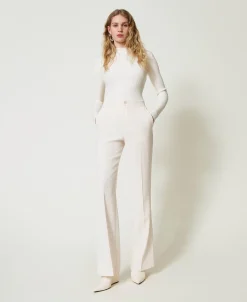 Straight-Leg-Hose Mit Schlitzen