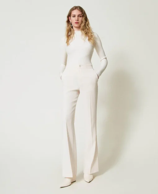 Straight-Leg-Hose Mit Schlitzen