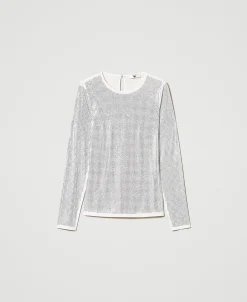 Stretchshirt Mit Alloverstrass