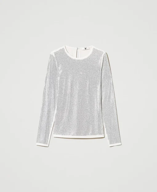 Stretchshirt Mit Alloverstrass