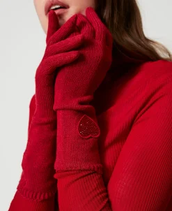Strickhandschuhe Mit Herzpatch