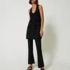 Strickhose Im Flare-Fit