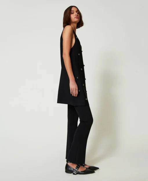 Strickhose Im Flare-Fit