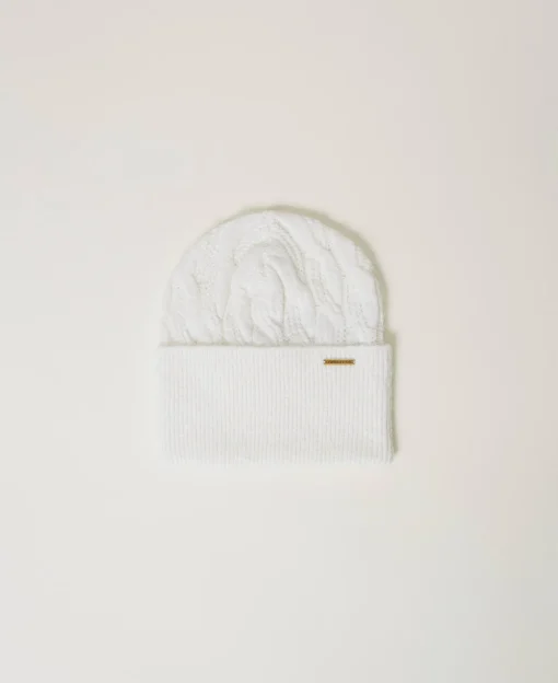 Strickmütze Mit Zopfmuster