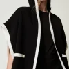 Strickponcho Mit Taschen
