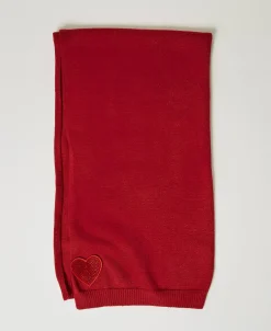 Strickschal Mit Herzpatch