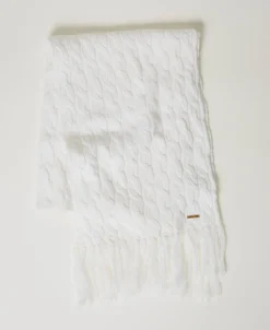 Strickschal Mit Zopfmuster