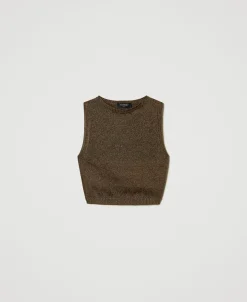 Stricktop Mit Lurex