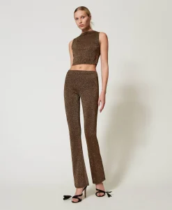 Stricktop Mit Lurex