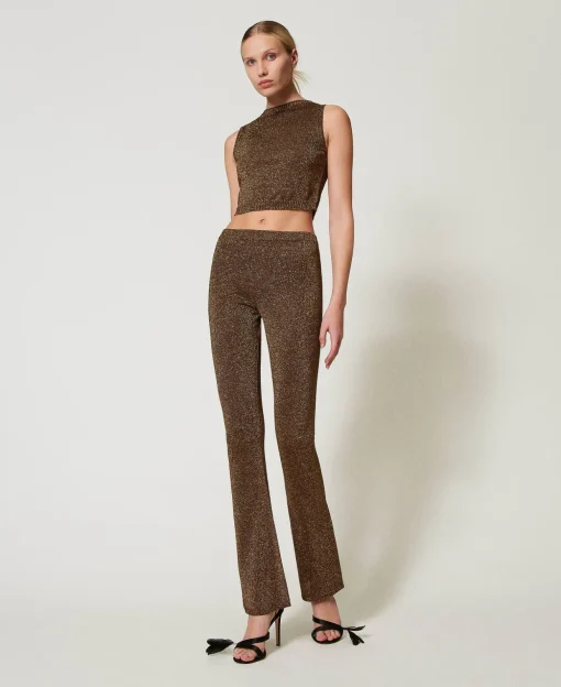Stricktop Mit Lurex