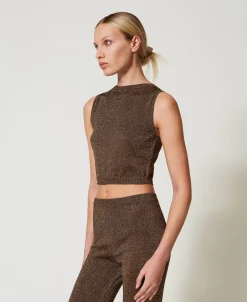 Stricktop Mit Lurex