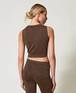 Stricktop Mit Lurex