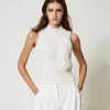 Stricktop Mit Rippen Und Zöpfen