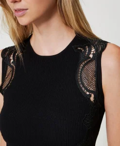 Stricktop Mit Spitze