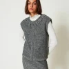 Strickweste Aus Recyceltem Bouclégarn