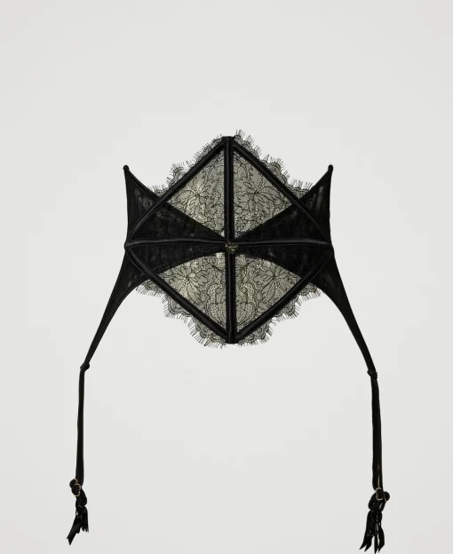 Strumpfhalter Aus Spitze Und Tüll