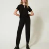 Sweatjoggers Mit Satin