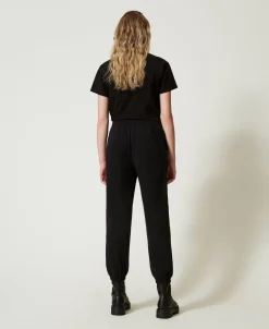 Sweatjoggers Mit Satin