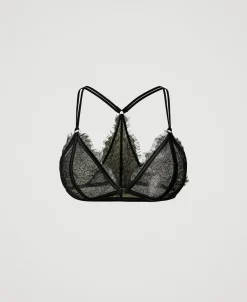 Triangel-BH Aus Spitze Und Satin