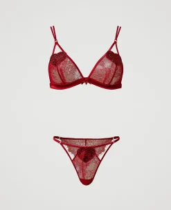 Triangel-BH Und Brazilian-Slip Aus Spitze