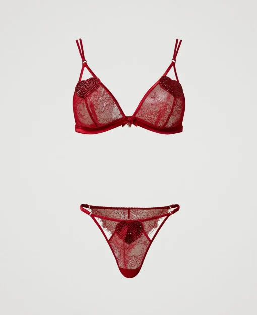 Triangel-BH Und Brazilian-Slip Aus Spitze