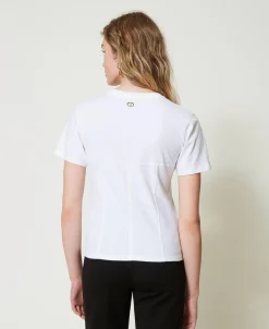 T-Shirt Im Regular-Fit Mit Mieder-Design