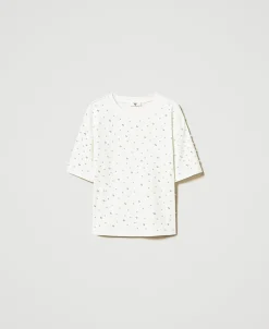 T-Shirt Mit Perlen
