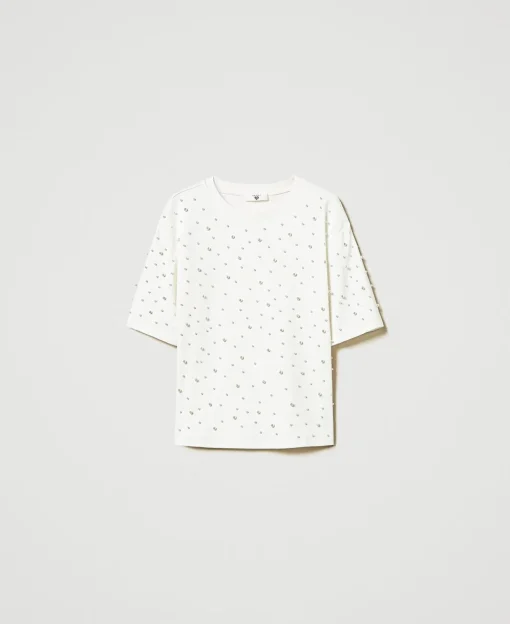 T-Shirt Mit Perlen