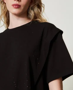T-Shirt Mit Strass Im Dégradé