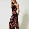 Unterkleid Aus Dévoré-Samt Mit Blumen
