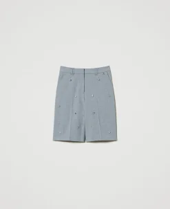Von Hand Bestickte Shorts
