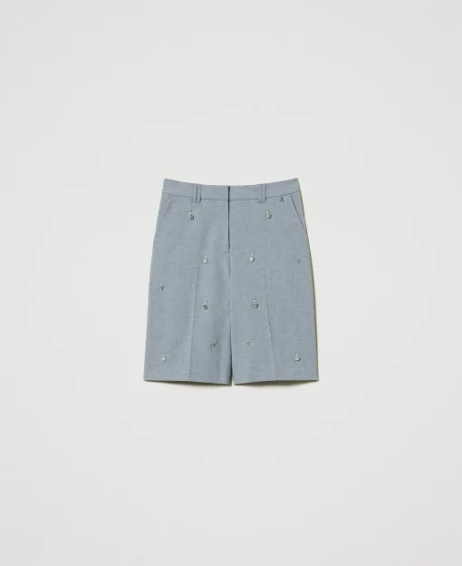 Von Hand Bestickte Shorts