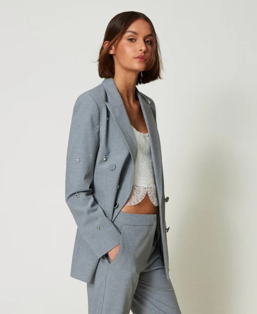 Von Hand Bestickter Blazer