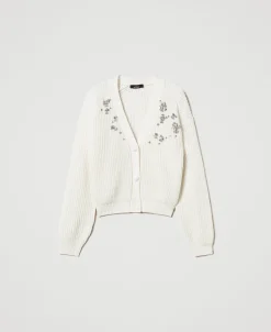 Von Hand Bestickter Cardigan