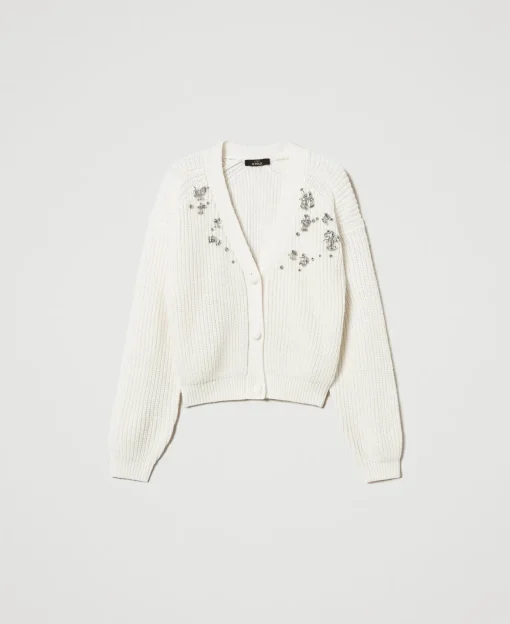 Von Hand Bestickter Cardigan