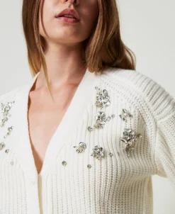 Von Hand Bestickter Cardigan