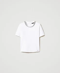 Von Hand Besticktes T-Shirt