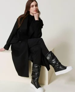 Wattierter Stiefel Mit Logo