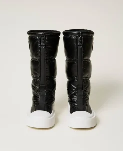 Wattierter Stiefel Mit Logo