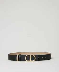 Wendegürtel Aus Leder Mit Oval T
