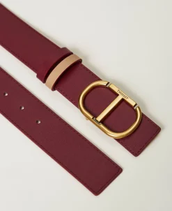 Wendegürtel Aus Leder Mit Oval T