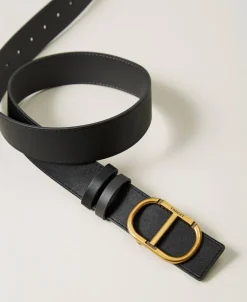 Wendegürtel Aus Leder Mit Oval T